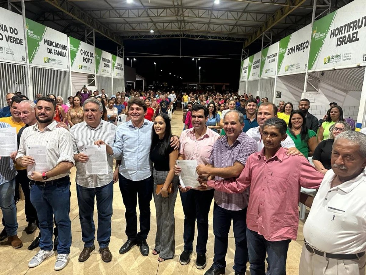 Em São Bento, Wiston Gomes participa de solenidade de Regularização Fundiária